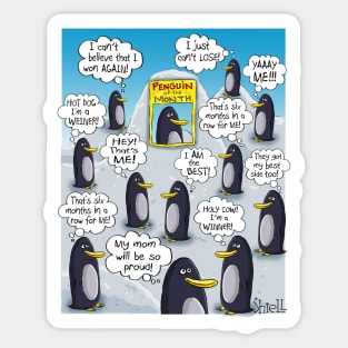 Penguin of the Month Sticker